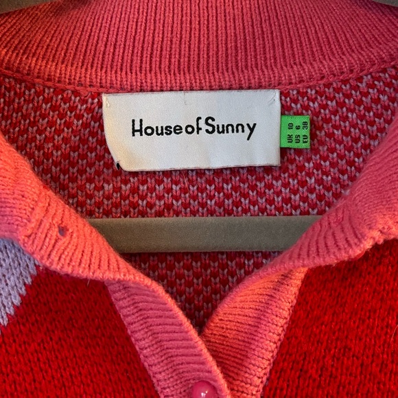 House of sunny Women’s Tripper cardigan red - Picture 3 of 5